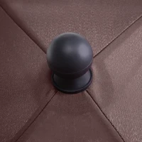 Outsunny Chapéu de Sol Retangular de Jardim 198x130x240cm Chapéu de Sol de Alumínio com Função de Inclinação para Terraço Pátio Exterior Marrom(m-9)