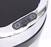 HOMCOM 30L LUXURY Automatic Sensor Dustbin Kitchen Waste Bin Rubbish Trashcan Auto Dustbin Stainless Steel with Bucket CHROME 30.5*30.5*56.5CM(m-6)