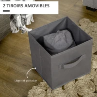 HOMCOM Ensemble de Meuble de rangement, Banc à Chaussures et Porte-manteau - Multi-rangement - Coussin rembourrée - Gris(m-5)