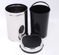 HOMCOM 30L LUXURY Automatic Sensor Dustbin Kitchen Waste Bin Rubbish Trashcan Auto Dustbin Stainless Steel with Bucket CHROME 30.5*30.5*56.5CM(m-4)