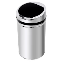HOMCOM 30L LUXURY Automatic Sensor Dustbin Kitchen Waste Bin Rubbish Trashcan Auto Dustbin Stainless Steel with Bucket CHROME 30.5*30.5*56.5CM(m-9)