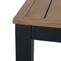 Outsunny Gartenmöbel-Set für 3 Personen mit Beistelltisch, Sofa mit Kissen, Outdoor, Aluminium, 164 x 74 x 69 cm(m-13)