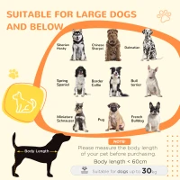 PawHut 2-in-1 Dog Cage & Side Table, with Two Doors, Cushion, for Large Dogs(m-4)