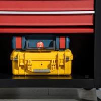 DURHAND Carro de Ferramentas Móvel com Rodas 4 Gavetas Compartimento de Armazenamento e Alça Lateral 69x33x75cm Preto e Vermelho(m-9)