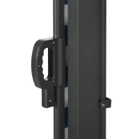 Outsunny Rolety Boczne Rozsuwane, 300 x 160cm Ścianka Ochronna z Ochroną UV(m-9)