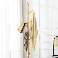 HOMCOM Stojak na ubrania o wysokości 175,6 cm z 8 hakami(m-8)