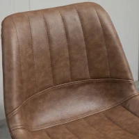 HOMCOM Barkruk Set van 2 in retrodesign, met voetensteun, verstelbaar in hoogte, 43 cm x49,5 cm x 111 cm(m-9)