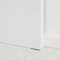 HOMCOM Bartisch, modernes Design, Hochglanz Oberfläche, Küchentresen, Weiß(m-9)