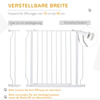 Drzwi zabezpieczające dla psów, zabezpieczenie schodów, 75-95 cm brama dla psów(m-5)