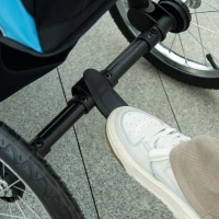 PawHut Wózek dla psów z reflektorami, składany wózek dla kotów dla małych średnich psów(m-8)