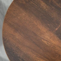 HOMCOM Zestaw krzeseł barowych w designie przemysłowym, rama metalowa, podparcie dla stóp, 42 x 42 x 65 cm(m-9)