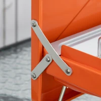 Outsunny Grill gazowy, grill stołowy BBQ z 2 palnikami, składany grill stołowy na gaz ze stali(m-9)