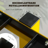 SPORTNOW Stojak na hantle, dwupoziomowy stojak na hantle krótkie, stojak na hantle do 270 kg(m-4)