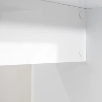 HOMCOM Bartisch, modernes Design, Hochglanz Oberfläche, Küchentresen, Weiß(m-8)