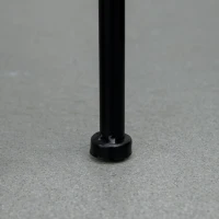 Outsunny Bloementrap, plantenrek, 4-laagse plantentrap, vintage design, balkon, tuin, zwart(m-8)