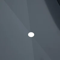 Outsunny Jardinière sur pieds carré potager avec trou de drainage acier galvanisé 100 x 30 x 80 cm gris(m-8)