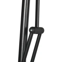 Outsunny Ombrellone da Giardino 3x2.5 m in Metallo e Poliestere a 6 Stecche con Base a Croce, Marrone(m-9)