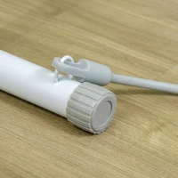 SPORTNOW Bauchtrainer, klappbar, 2 Gleitschienen, 2 Widerstandsbänder, Stahl, weiß, 95 x 40 x 90 cm(m-9)