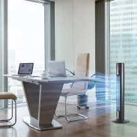 HOMCOM 38'' Freestanding Tower Fan, 3 Speed 3 Mode, 12h Timer, 70 Degree Oscillation, LED Panel, 5M Remote Controller, Black(m-8)