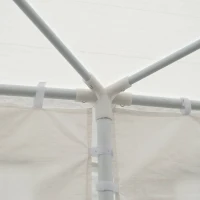 Outsunny 6 x 3 m Party Tent Gazebo Marquee Outdoor Patio Canopy Shelter with Windows and Side Panels White(m-9)