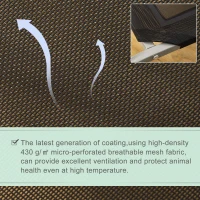 PawHut Elevated Pet Bed Cooling Raised Cot Style Bed for Large Medium Sized Dogs with Non-slip Pads Steel Frame Breathable Mesh Fabric, 110 x 75 x 20 cm - Black(m-6)