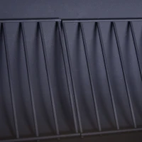 Outsunny Portable Charcoal BBQ Grill, Cold-rolled Steel, Solid Wood, 104H x 124L x53W cm-Black(m-8)