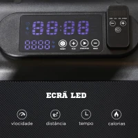 SPORTNOW Passadeira Dobrável 2 em 1 com Velocidade 12km/h Superfície de Corrida 36x105 cm e Controlo Remoto 135x65x105 cm Preto(m-8)