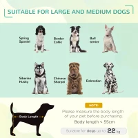 PawHut Elevated Pet Bed Cooling Raised Cot Style Bed for Large Medium Sized Dogs with Non-slip Pads Steel Frame Breathable Mesh Fabric, 110 x 75 x 20 cm - Black(m-4)