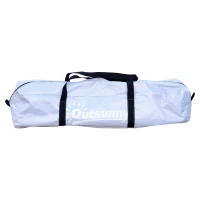 Outsunny Abrigo de Campismo Portátil Tenda de Campismo Impermeável com Proteção Solar 300x292 cm Branco(m-9)