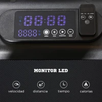 SPORTNOW 2 en 1 Cinta de Correr Plegable Cinta de Andar Velocidad 12 km/h Superficie de Carrera 36x105 cm 135x65x106 cm Negro(m-4)