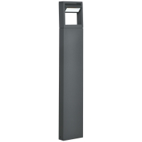 Outsunny lampa ogrodowa, lampa drogowa, regulowana lampa ogrodowa LED IP65 wodoodporna