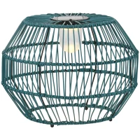 Outsunny lampa zewnętrzna, lampa ogrodowa, zasilana energią słoneczną, czas świecenia 8h, automatyczny wyłącznik, zielony, 45 x 45 x 31 cm(m-1)