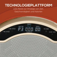 SPORTNOW Wibracyjna płyta 200 W urządzenie do treningu z taśmami ekspanderów, pilotem zdalnego sterowania(m-6)