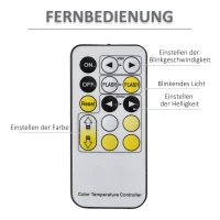 HOMCOM Standspiegel Ganzkörperspiegel Schminkspiegel erhöhte mit LED mit Fernbedienung wand montierbar boten-montierbar MDF Glas Weiß 40 x 55 x 156,5 cm(m-7)