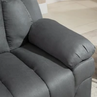 HOMCOM Elektrischer Fernsehsessel Sessel mit schlaffunktion und liegefunktion Aufstehsessel Relaxsessel Sessel mit Aufstehhilfe, Grau, 96 x 93 x 105 cm(m-7)