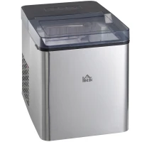 HOMCOM Maszyna do lodu, 15 kg/24h 1,6 L Wytwornica lodu Ice Maker Czarny(m-1)