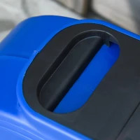 DURHAND Kabeltrommel 10 m+1.3 m Leitung Automatik Kabelaufroller Outdoor Aufroll stromkabel drehbar Wandhalterung, PP, Gummi, Metall, Schwarz + Blau, 28L x 16B x 27H cm(m-8)