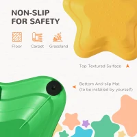 ZONEKIZ Kids Stepping Stones, 11 Pieces Balance River Stones for Obstacle Course, Stackable Non-Slip Starfish Shape, Sensory Play for Indoors, Outdoors(m-6)