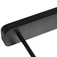 HOMCOM Hanglamp, 3-Lichtbronnen, Hoogteverstelbaar, Industrieel Design, Metaal+Hout, Zwart(m-8)