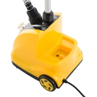 HOMCOM Dampfglätter Dampfbügeleisen Dampfbürste Station Vertikal, 1950W, 1,4L, ABS, Gelb(m-9)