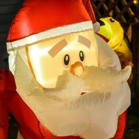 HOMCOM Opblaasbare kerstman met kerstboom(m-8)