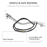 Outsunny Sezlong Scaun Balansoar Gravitatie Zero 160x61x79cm Gri(m-5)