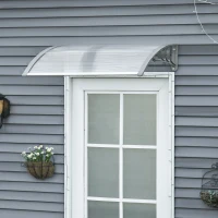 Outsunny Copertina din Policarbonat anti-UV de Exerior pentru Usi si Ferestre, 100x75cm(m-2)
