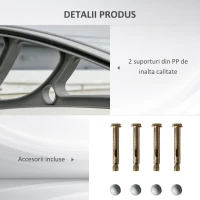 Outsunny Copertina din Policarbonat anti-UV de Exerior pentru Usi si Ferestre, 100x75cm(m-5)