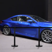 Homcom Coloane Separatoare – Otel Inox, Banda Neagra 90 cm(m-7)