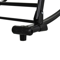 Outsunny Scaun Ergonomic Balansoar cu Design pliabil din Textilene si cadru din Otel, Bej(m-9)