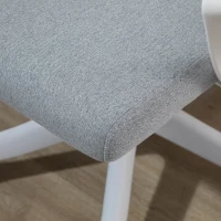 Vinsetto Cadeira de escritório giratória ergonômica com altura ajustável apoio de braço acolchoado e apoio lombar máx. 120 kg 62x69x92-102 cm Cinza(m-10)