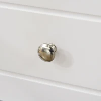 HOMCOM Armário de Cozinha com 4 Portas de Vidro Temperado Gaveta e Prateleiras Ajustáveis 74x35,5x181,5 cm Branco(m-9)
