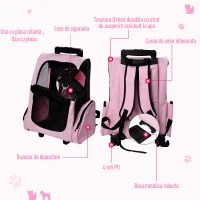 PawHut troller pentru animale, insertie de plasa, 36x30x49 cm(m-6)