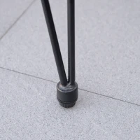 Outsunny Set masa si scaune de veranda din rachita, cu 3 piese, Gri(m-9)